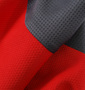 LE COQ SPORTIF ジップシャツ(半袖) レッド: 生地拡大