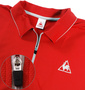 LE COQ SPORTIF ジップシャツ(半袖) レッド: