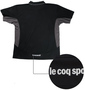 LE COQ SPORTIF ジップシャツ(半袖) ブラック: バックスタイル
