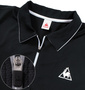 LE COQ SPORTIF ジップシャツ(半袖) ブラック: