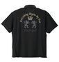 FILA GOLF ベア鹿の子半袖シャツ+ハイネック長袖Tシャツ ブラック×ブラック: バックスタイル