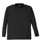 FILA GOLF ベア鹿の子半袖シャツ+ハイネック長袖Tシャツ ブラック×ブラック: