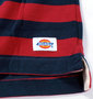 DICKIES ボーダーラガーポロシャツ(半袖) レッド×ネイビー:
