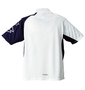 lotto ジップTシャツ(半袖) ホワイト: バックスタイル