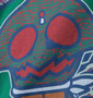 仮面ライダー 半袖Tシャツ グリーン: フロントプリント