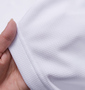 DESCENTE B.D半袖ポロシャツ ホワイト: 透け感