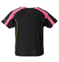 DIADORA 半袖プラクティスシャツ ブラック×ピンク: バックスタイル