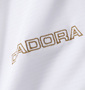 DIADORA ハーフジップ半袖プラクティスシャツ ホワイト: 右胸刺繍