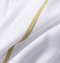 DIADORA ハーフジップ半袖プラクティスシャツ ホワイト: サイドステッチ