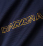 DIADORA ハーフジップ半袖プラクティスシャツ ネイビー: 右胸刺繍