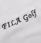 FILA GOLF カモメッシュ半袖ポロシャツ ライトグレー: 胸元刺繍
