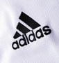 adidas カラー切替半袖Tシャツ ホワイト: 左胸刺繍