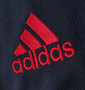 adidas カラー切替半袖Tシャツ ネイビー: 左胸刺繍