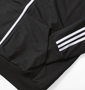 adidas フルジップパーカー ブラック: サイドポケット