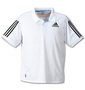 adidas 半袖ポロシャツ ホワイト: