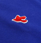 DICKIES 配色切替半袖ポロシャツ ブルー×ターコイズ: 胸ワッペン