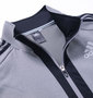 adidas フルジップジャケット モクグレー: