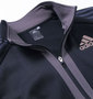 adidas フルジップジャケット ブラック: