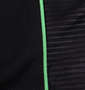 lotto DRYメッシュ半袖Tシャツ ブラック: 生地拡大