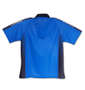 lotto DRYメッシュ半袖ハーフジップシャツ ブルー: バックスタイル