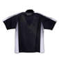 lotto DRYメッシュ半袖ハーフジップシャツ ブラック: バックスタイル