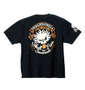 新日本プロレス 真壁選手SKULL FIRE too Sweet半袖Tシャツ ブラック: バックスタイル