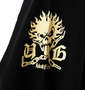 新日本プロレス 真壁選手SKULL FIRE too Sweet半袖Tシャツ ブラック: 袖プリント拡大