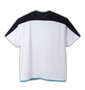 LE COQ SPORTIF サンスクリーン半袖Tシャツ ホワイト×ブラック: バックスタイル