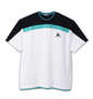 LE COQ SPORTIF サンスクリーン半袖Tシャツ ホワイト×ブラック: