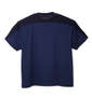 LE COQ SPORTIF サンスクリーン半袖Tシャツ ネイビー×ブラック: バックスタイル