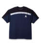 LE COQ SPORTIF サンスクリーン半袖Tシャツ ネイビー×ブラック: