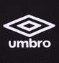 UMBRO ドライハーフジップ半袖シャツ ブラック: プリント拡大