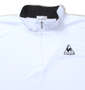 LE COQ SPORTIF ハーフジップ半袖シャツ ホワイト: