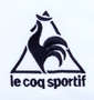 LE COQ SPORTIF ハーフジップ半袖シャツ ホワイト: 刺繍