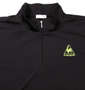 LE COQ SPORTIF ハーフジップ半袖シャツ ブラック: