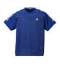 LE COQ SPORTIF ジャガードニット×ドライピンメッシュ半袖Tシャツ セーヌブルー: