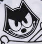 FELIX THE CAT 鹿の子チェーン刺繍&プリント半袖ポロシャツ オフホワイト: プリント拡大