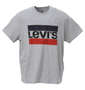 Levi's グラフィック半袖Tシャツ モクグレー