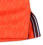 FILA GOLF ハーフジップ半袖シャツ+インナーセット オレンジ×ネイビー: 裾サイドスリット