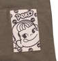 PeKo&PoKo カラープリント半袖Tシャツ ライトカーキ: 左裾