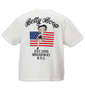 BETTY BOOP プリント&刺繍アメリカンフラッグ半袖Tシャツ オフホワイト: バックスタイル