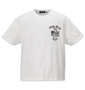 BETTY BOOP プリント&刺繍アメリカンフラッグ半袖Tシャツ オフホワイト: