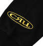 CRU ロゴプルパーカー ブラック: 右袖刺繍