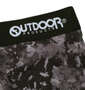 OUTDOOR PRODUCTS ポリエステルベア天スプラッシュジオメトリー柄ボクサーパンツ ブラック:
