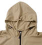 OUTDOOR PRODUCTS 240Tデュスポ裏メッシュウインドブレーカー ベージュ: フード