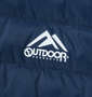 OUTDOOR PRODUCTS 中綿キルト×エステルダンボールジャケット ネイビー: プリント(胸)