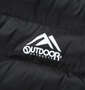 OUTDOOR PRODUCTS 中綿キルト×エステルダンボールジャケット ブラック: プリント(胸)