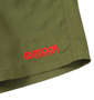 OUTDOOR PRODUCTS 接触冷感ナイロンクライミングハーフパンツ グリーン: 左裾刺繍