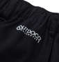 OUTDOOR PRODUCTS ストレッチガーデニングポケットキャンプパンツ ブラック: フロント左側刺繍