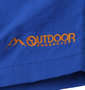 OUTDOOR PRODUCTS 水陸両用ナイロンイージーハーフパンツ ブルー: 左裾刺繍